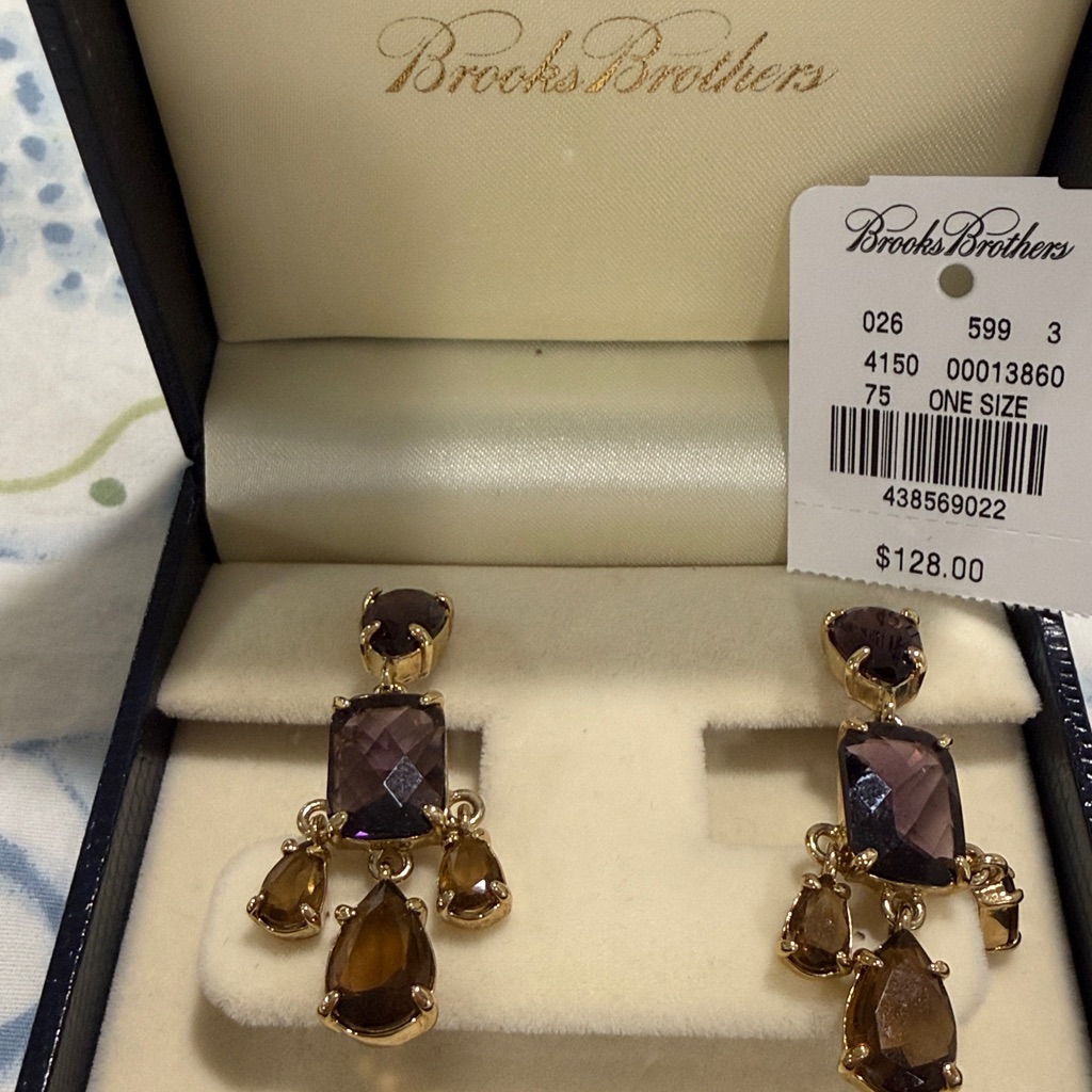 Brooks Brothers Brand New Clip Earrings